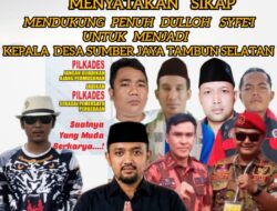 Gabungan Ormas Deklarasikan Dukungan untuk Dulloh Syafi’i, Siap Kawal Kemajuan Desa Sumber Jaya