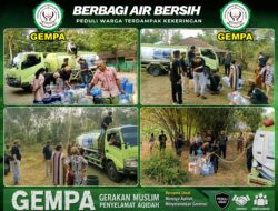 Atasi Krisis Air Bersih , Ormas GEMPA Gerakan Muslim Penyelamat Aqidah Salurkan Bantuan Air Bersih 12.000 Liter Untuk Warga Kecamatan Cibarusah