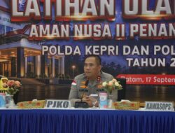 LATIHAN AMAN NUSA II, KAPOLDA KEPRI TEKANKAN KESIAPSIAGAAN HADAPI BENCANA DAN SITUASI KONTINGENSI